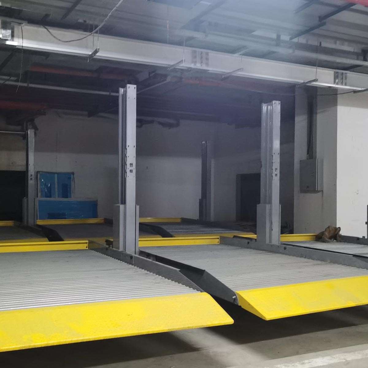 德格雙柱機(jī)械式停車位安裝